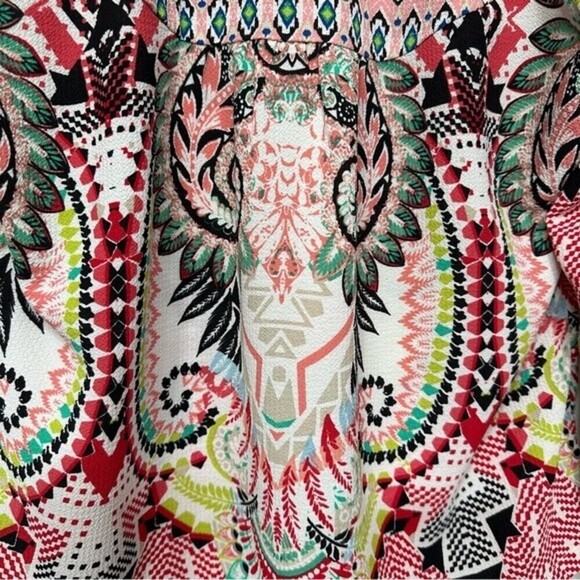 Anthropologie Olive Hill Boho Geometric Multi Pattern Top Size Small - Picture 16 of 16